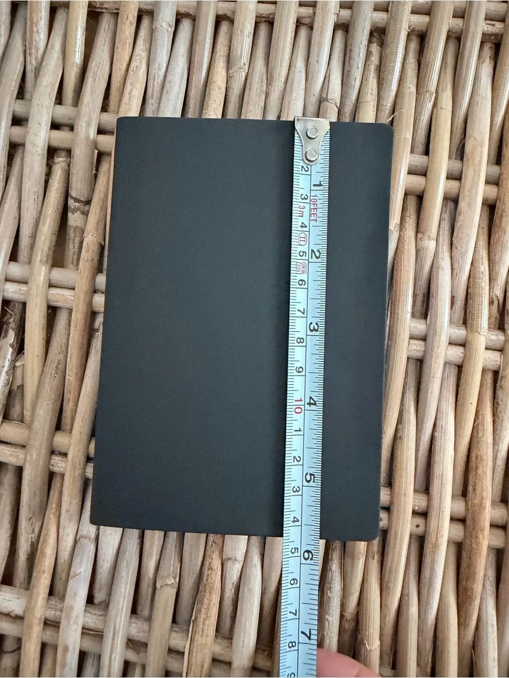 Flying Tiger Copenhagen- A6 Black Lined Journal Notebook with Rainbow Spine